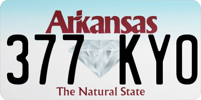 AR license plate 377KYO