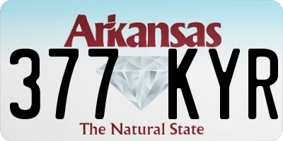 AR license plate 377KYR
