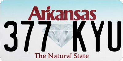 AR license plate 377KYU