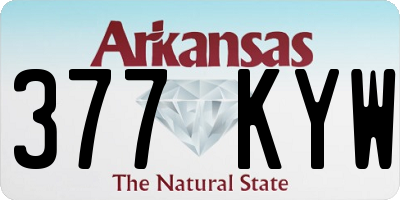 AR license plate 377KYW