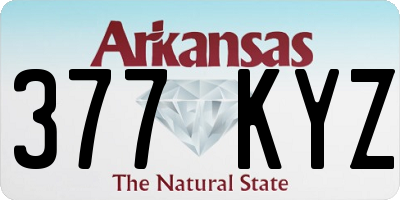 AR license plate 377KYZ