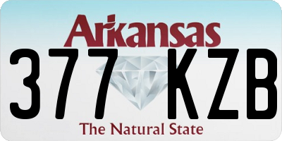 AR license plate 377KZB