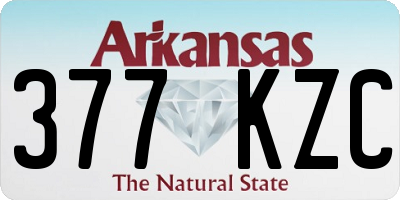 AR license plate 377KZC
