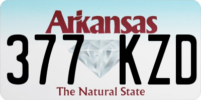 AR license plate 377KZD