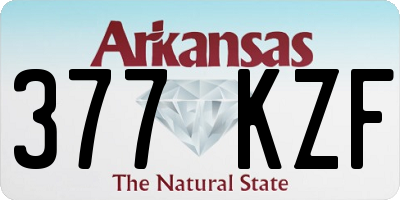 AR license plate 377KZF