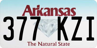 AR license plate 377KZI