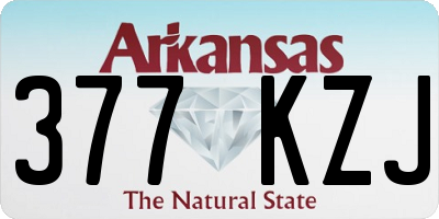 AR license plate 377KZJ