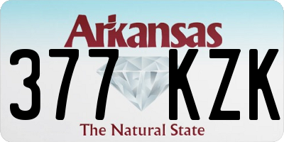 AR license plate 377KZK