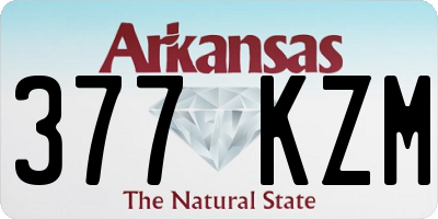 AR license plate 377KZM