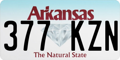 AR license plate 377KZN