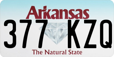 AR license plate 377KZQ