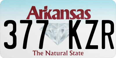 AR license plate 377KZR
