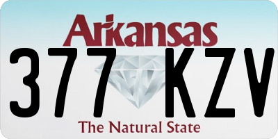 AR license plate 377KZV