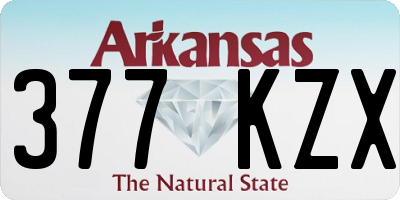AR license plate 377KZX