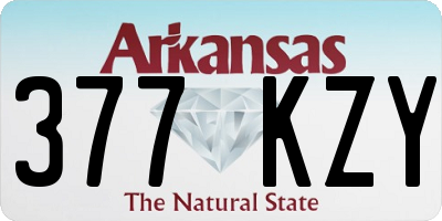 AR license plate 377KZY