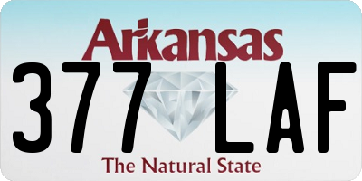AR license plate 377LAF