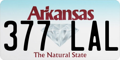 AR license plate 377LAL