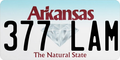 AR license plate 377LAM