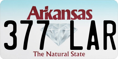 AR license plate 377LAR