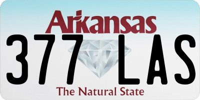 AR license plate 377LAS