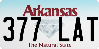 AR license plate 377LAT