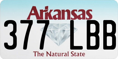 AR license plate 377LBB