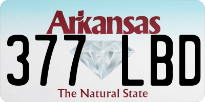 AR license plate 377LBD