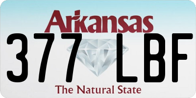 AR license plate 377LBF