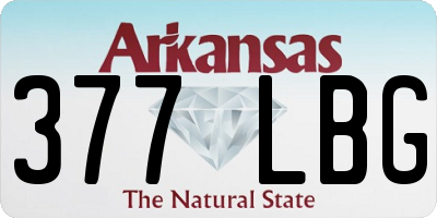 AR license plate 377LBG