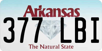 AR license plate 377LBI
