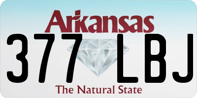 AR license plate 377LBJ