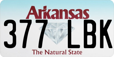 AR license plate 377LBK