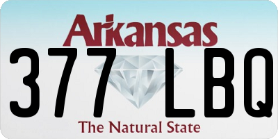 AR license plate 377LBQ