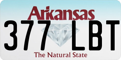 AR license plate 377LBT