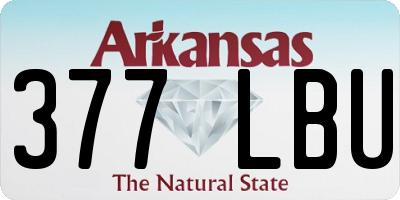AR license plate 377LBU