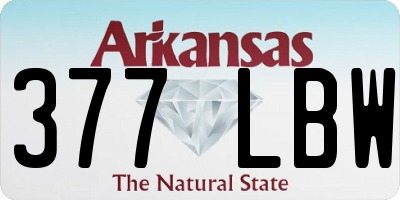 AR license plate 377LBW