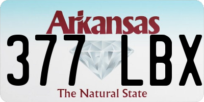 AR license plate 377LBX