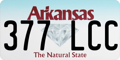 AR license plate 377LCC