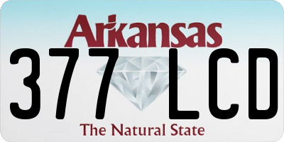 AR license plate 377LCD