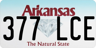 AR license plate 377LCE