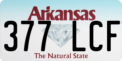 AR license plate 377LCF