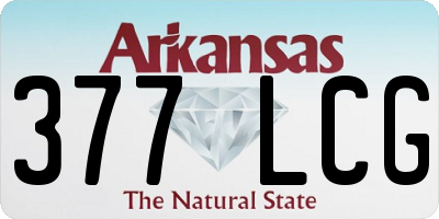 AR license plate 377LCG