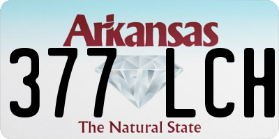 AR license plate 377LCH