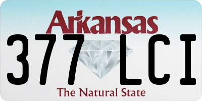 AR license plate 377LCI