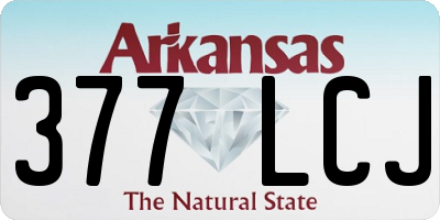 AR license plate 377LCJ