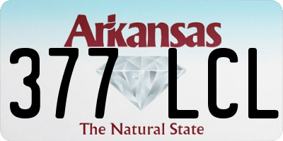AR license plate 377LCL