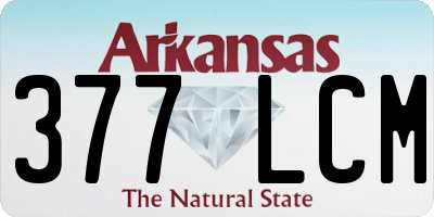 AR license plate 377LCM