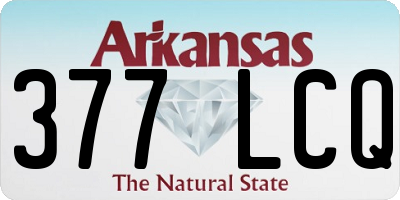 AR license plate 377LCQ