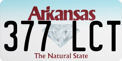 AR license plate 377LCT