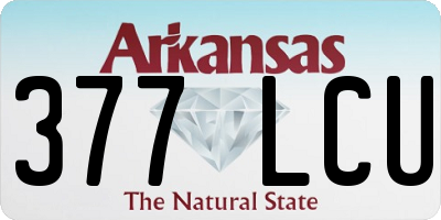 AR license plate 377LCU